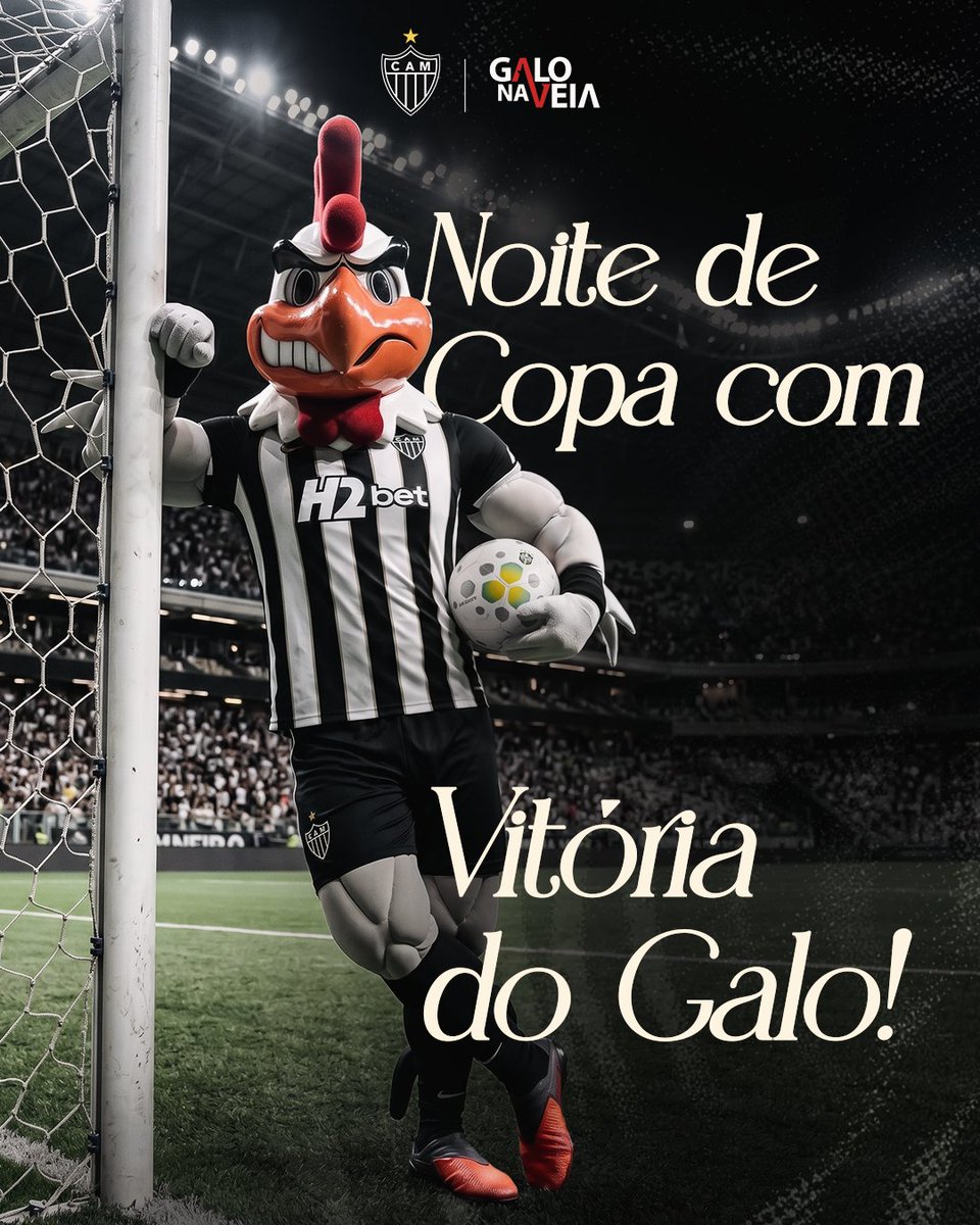 Estreia na Copa do Brasil ✅
Estreia com vitória ✅

No nosso Terreiro e com a nossa torcida somos muito mais fortes 💪
Vamos pra cima, Galo!

#RazãoEDoideira