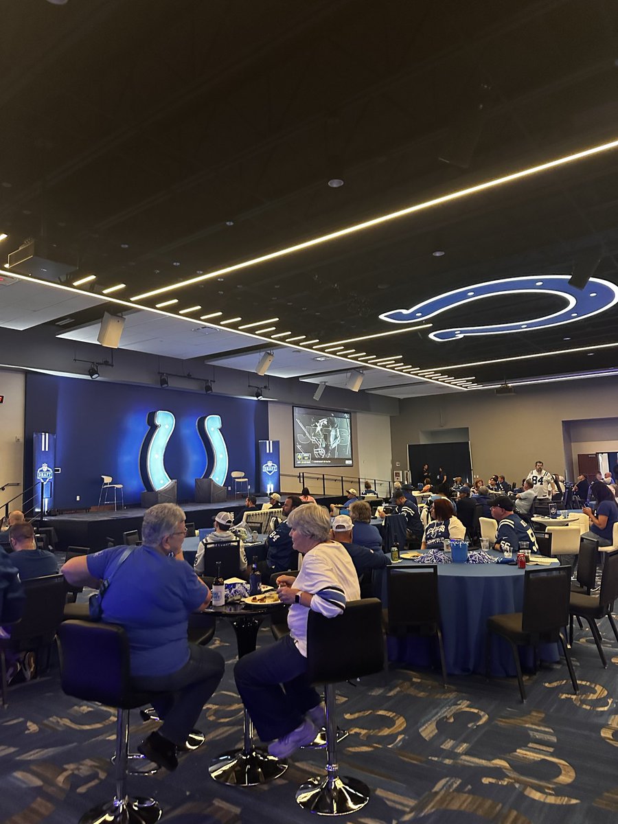 ColtsFanCole's tweet photo. Thankful to attend the Colts NFL Draft party at the 56th street practice facility! https://t.co/raoJsOYQPn