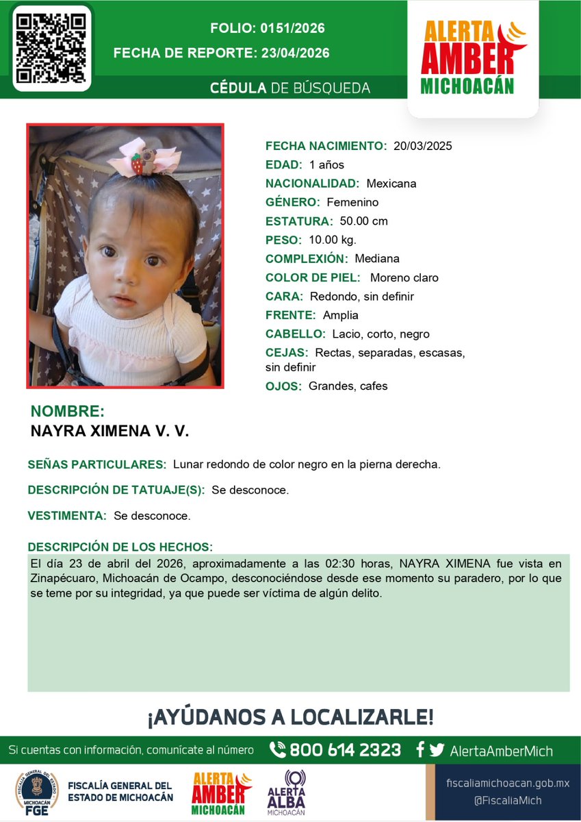 Alerta Amber Mich. tweet media