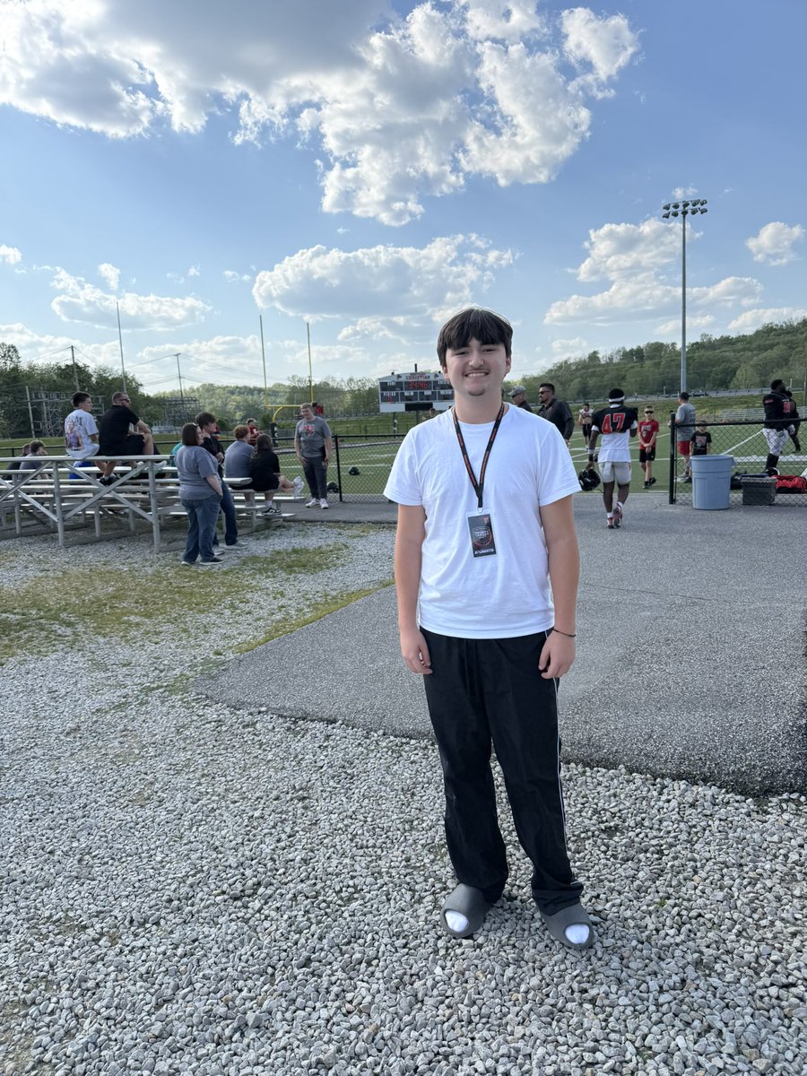 NateLujan8's tweet photo. Thank you! @coachaubry @coachstamper14 For inviting me to the spring game! I had an amazing time and loved learning about the program! I can’t wait to be back for the camp this summer! @JobySully @GoKnightsFB @TroyerNolan @coachcollier1 @football_jtown https://t.co/85HBf4LVqn