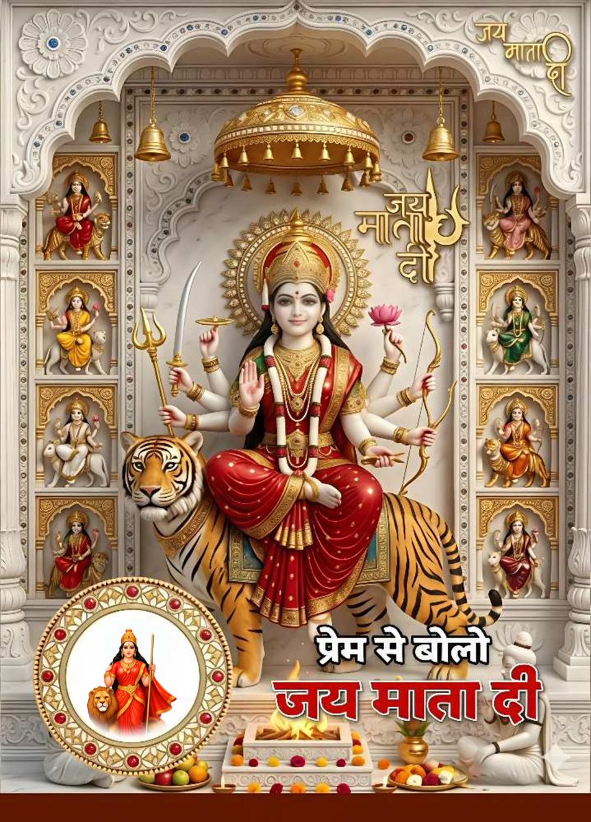 saxenaanita16's tweet image. सर्वमङ्गलमाङ्गल्ये शिवे सर्वार्थसाधिके ।
शरण्ये त्र्यम्बके गौरि नारायणि नमोऽस्तु ते ॥
#JaiMataDi #MaaAmbe #DurgaPuja