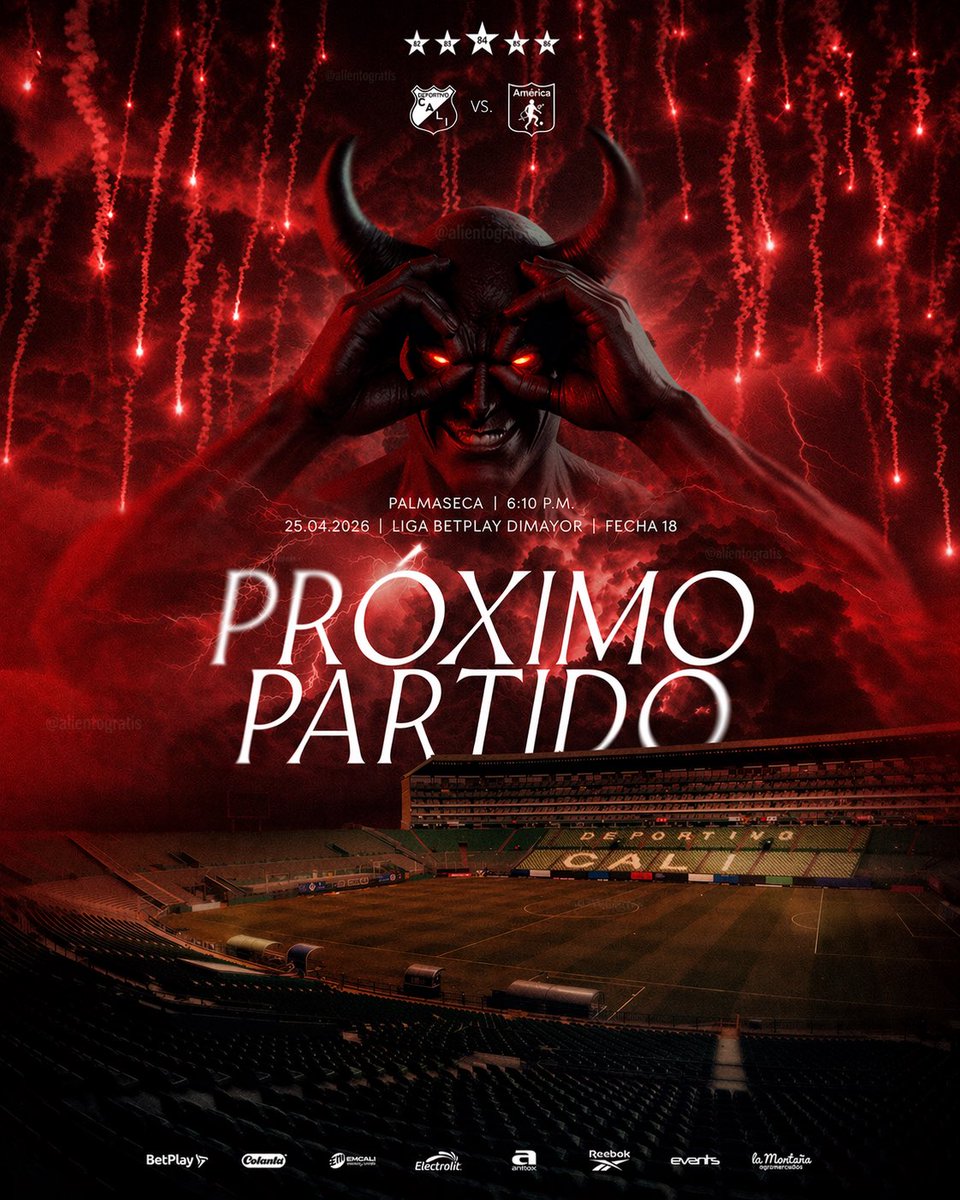 <a href="/AmericadeCali/">América de Cali</a> Estimado CM con humildad, creo que mi póster está mejor 😎… Del cielo las veían caer y no paraban de correr 🎶🎺🤣 Divertido Casi 🤏🏼