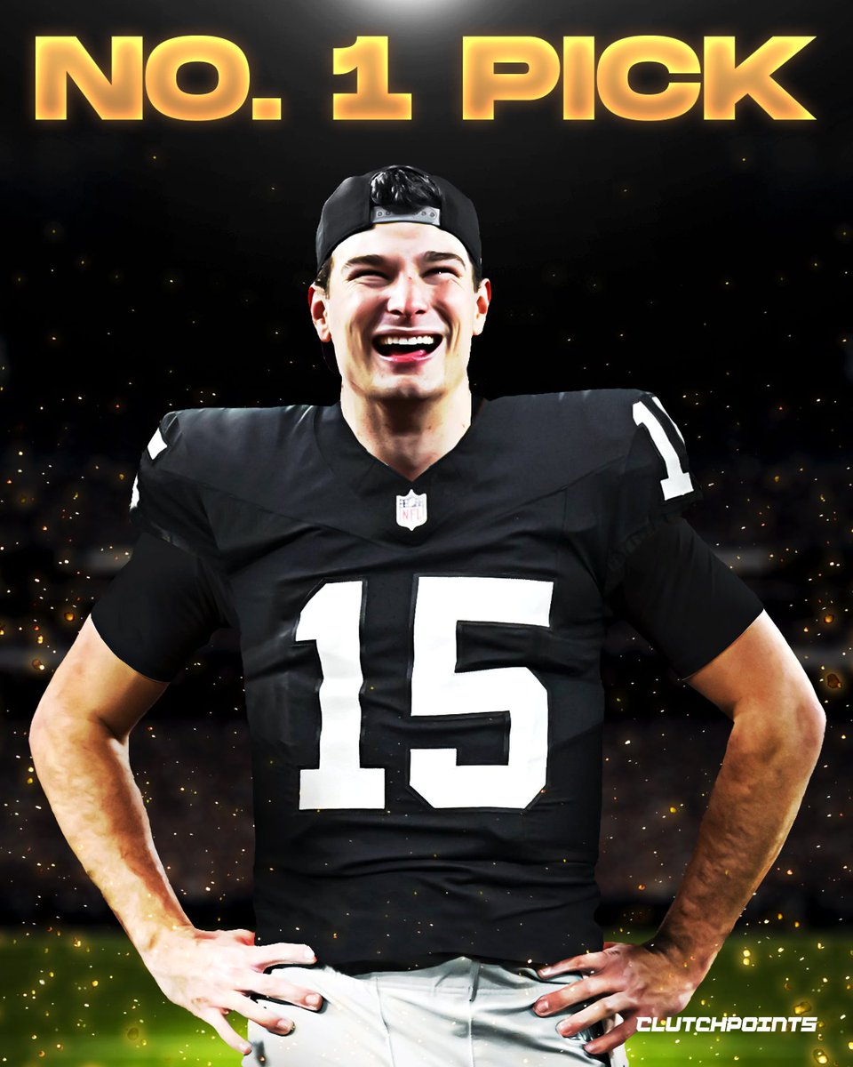 ClutchPoints's tweet photo. SIN CITY BOUND 🎲🏈

The Las Vegas Raiders have selected Indiana QB Fernando Mendoza with the No. 1 pick in the 2026 NFL Draft.