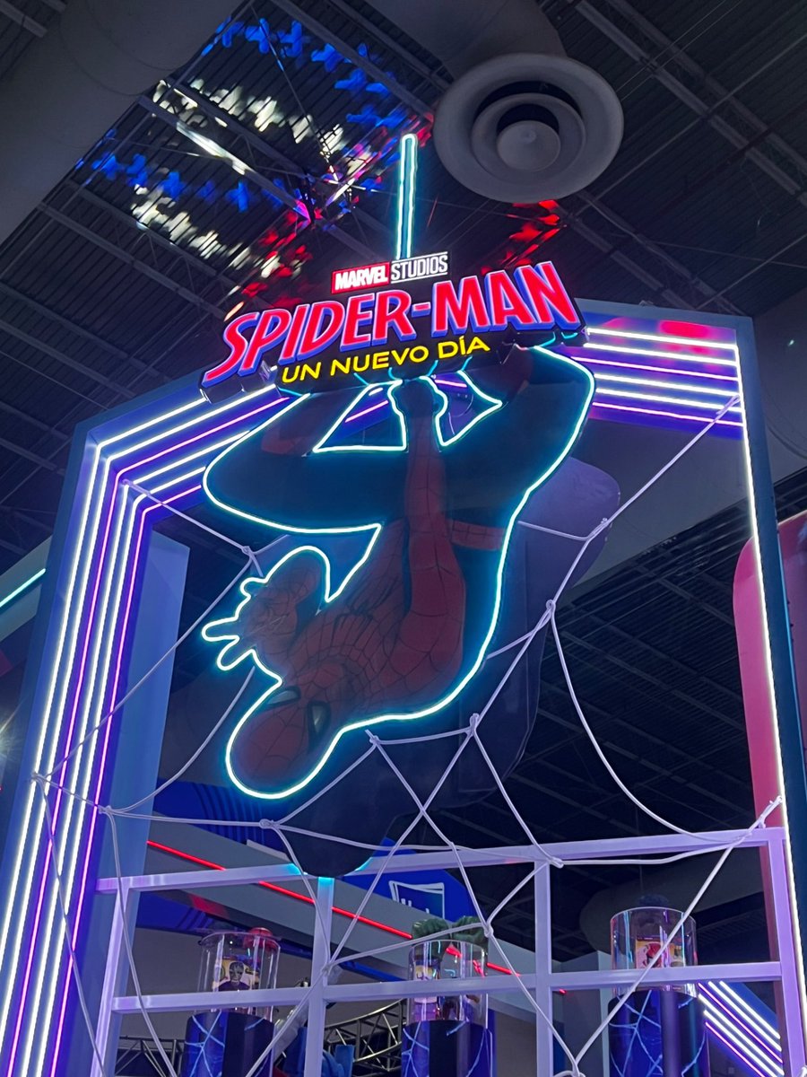 The Spider-Man Brand New Day booth at CCXP Mexico