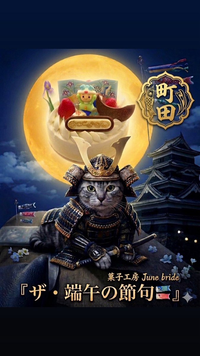 monch1215's tweet photo. 本日4/24（金）はお休みです
こどもの日デコ予約受付中
#町田　#こどもの日🎏
#ネコ好き　#ケーキ https://t.co/Jt48KALitd