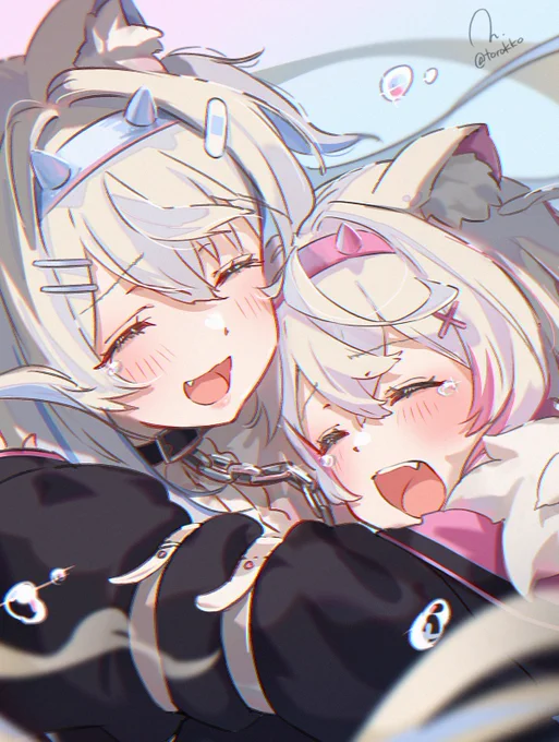 おはようございます 今日も20時ごろ投稿予定です フワワちゃん、いよいよ復帰が迫ってますね! いやぁめでたい 昨日のイラストの顔アップver.あげときます (画像貼り忘れてたので、投稿しなおしてます)