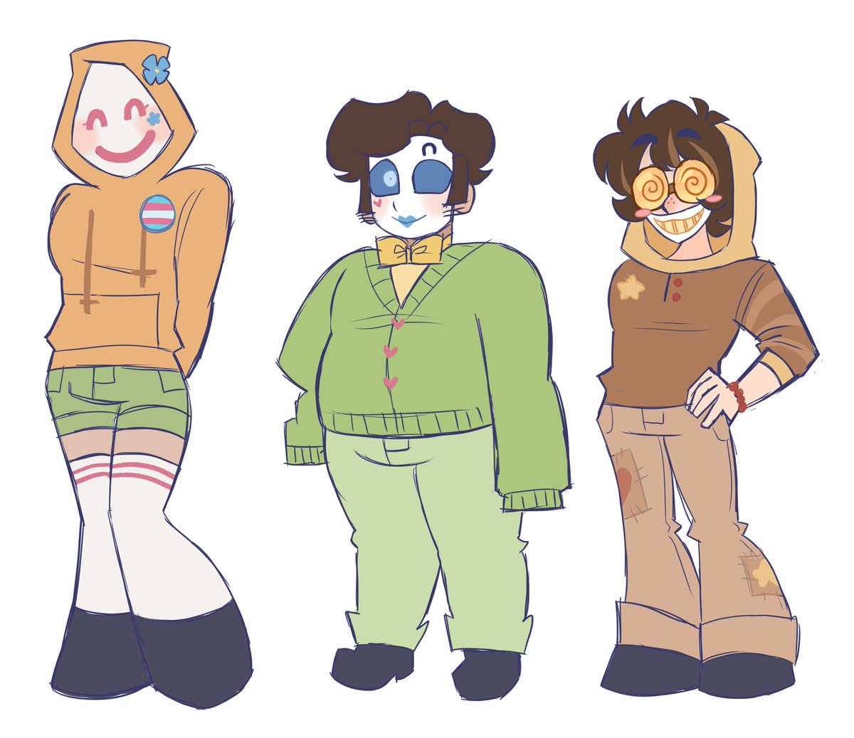 My take on the Happypasta proxies!!
Spring, Carnival and Tic Tock