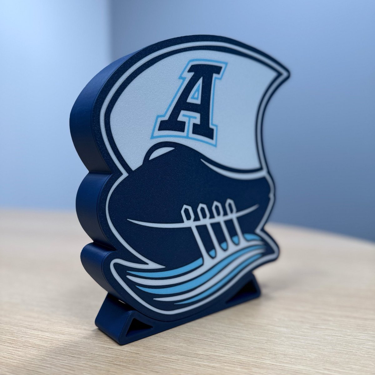 foundry780's tweet photo. Originally teased this one a couple of weeks ago… 👀

Toronto Argonauts lightbox, as requested by @Argoholics, is complete!

The newest addition to my CFL lightbox series supporting @cflffc. Really happy with how this one turned out!🏈 https://t.co/FyrBQJNJoA