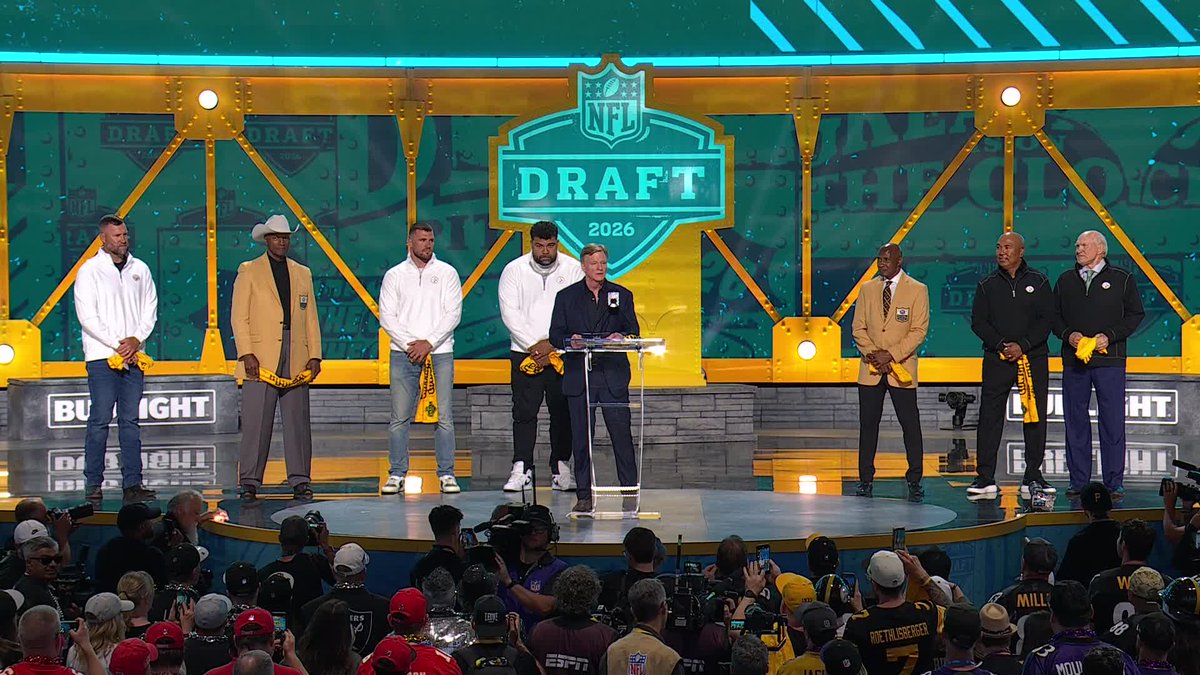 MundoNFL's tweet image. LAS LEYENDAS DE LOS STEELERS, LISTAS PARA EL #NFLDRAFT ⚫️🟡

¿A cuántos reconoces en la foto?

#MundoNFL #HereWeGo