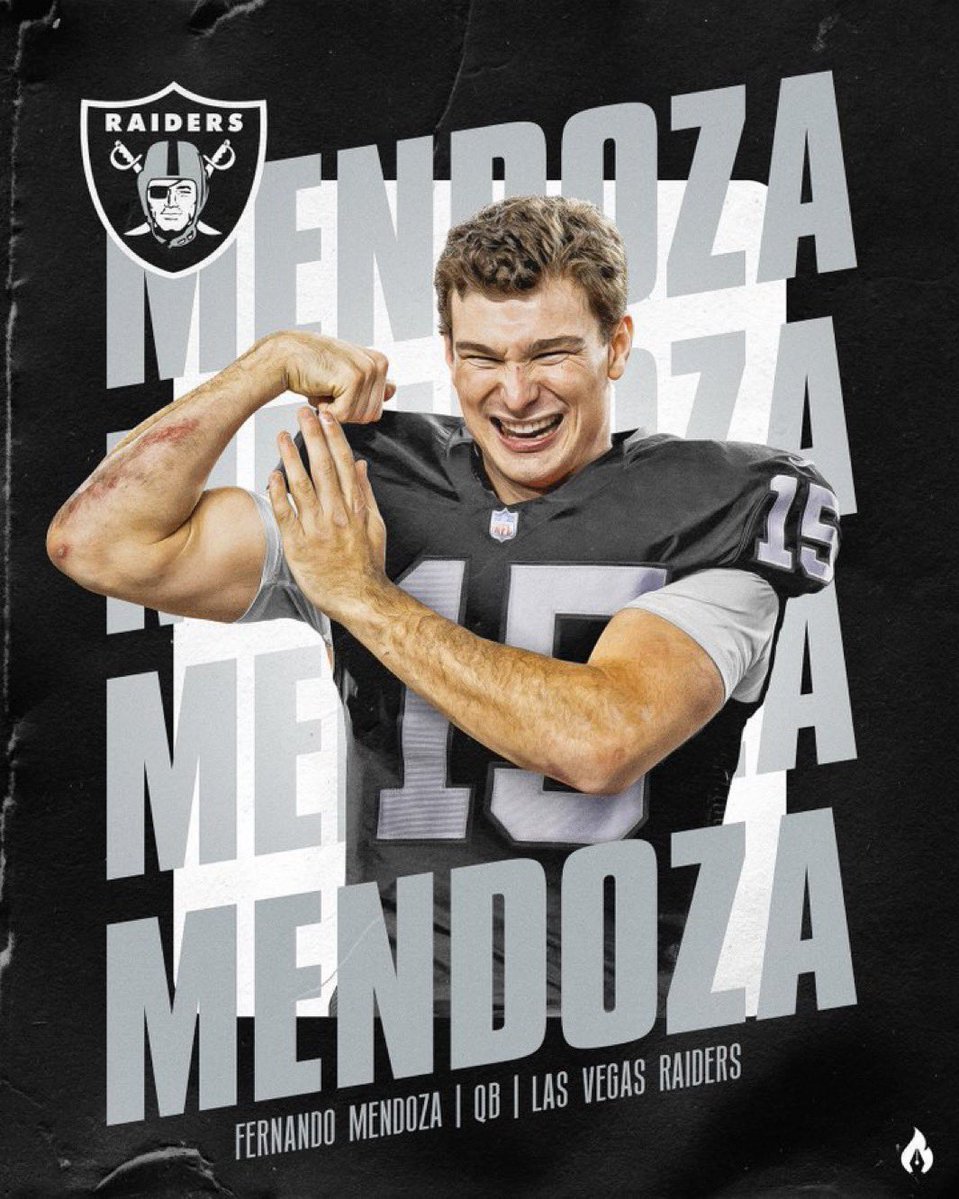 RAIDERS DRAFT FERNANDO MENDOZA WITH THE FIRST PICK 🔥
