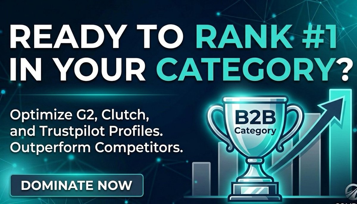 MagmassReview's tweet image. Want to #rank #1 in your category on #Clutch or G2?
It’s not about luck; it’s about a deliberate #optimization and review acquisition strategy.

Your #competitors are already optimizing. Let's beat them to the top. #DM me "DOMINATE" to start. 

Click here:fiverr.com/golddensteve