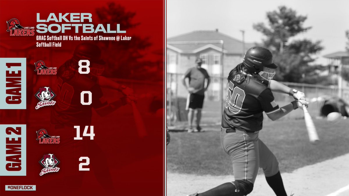 LLCAthletics's tweet image. Lakers Sweep the Saints of Shawnee!
@land_softball improves to 36-12 on the season and 31-5 in Region XXIV play!

Lakers are back in action Saturday as they travel to Olney Central. 

#LakerUp #L4L
