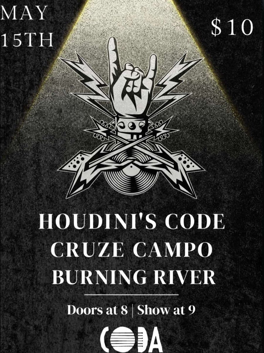 HoudinisCode's tweet photo. We can’t wait for these two shows!

@Coda_Tremont 5/15
@AkronMusica 6/6 https://t.co/cRM5aptASH