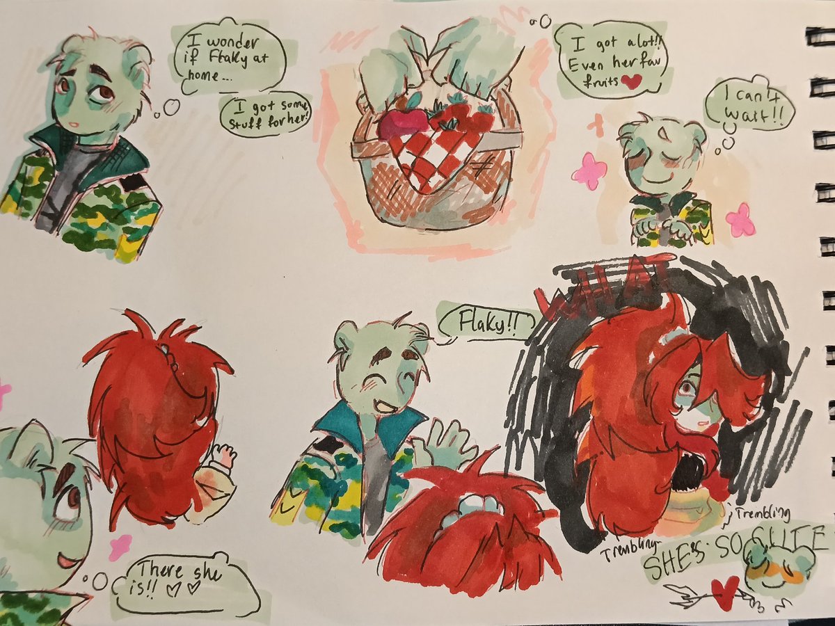 idk_salmon's tweet image. Long neck Flaky #htf #flippyxflaky