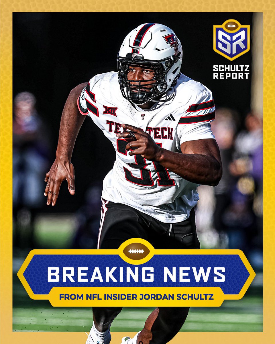 Schultz_Report's tweet image. No. 2 pick is in: #Jets have selected Texas Tech pass-rusher David Bailey, per sources.

This was the hidden secret the Jets have been holding for weeks.