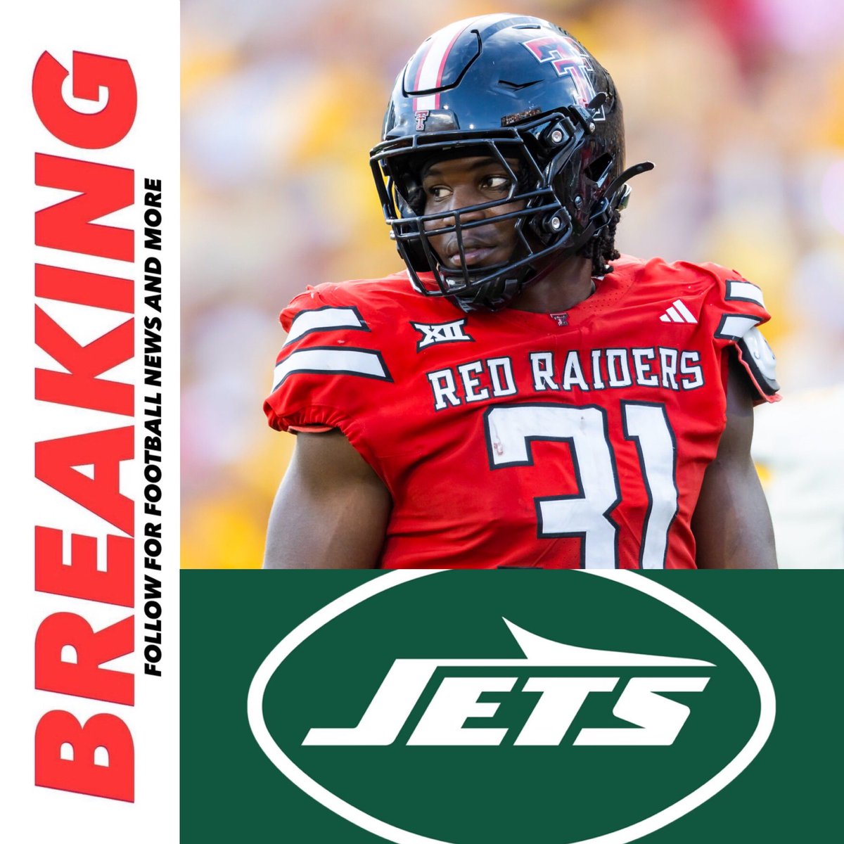 jasrifootball's tweet photo. The Jets are taking David Bailey with the 2nd overall pick. https://t.co/ZIrA8t3LOM