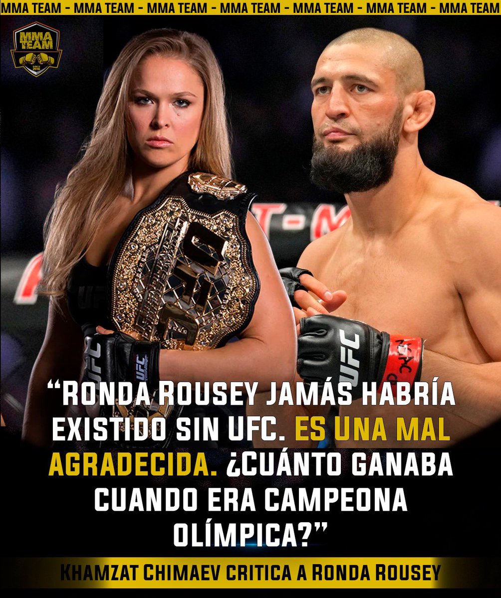 FutbolAZ_TV's tweet image. 🐺 El Lobo aulló.
Khamzat Chimaev opinó sobre las criticas de Ronda Rousey a #UFC