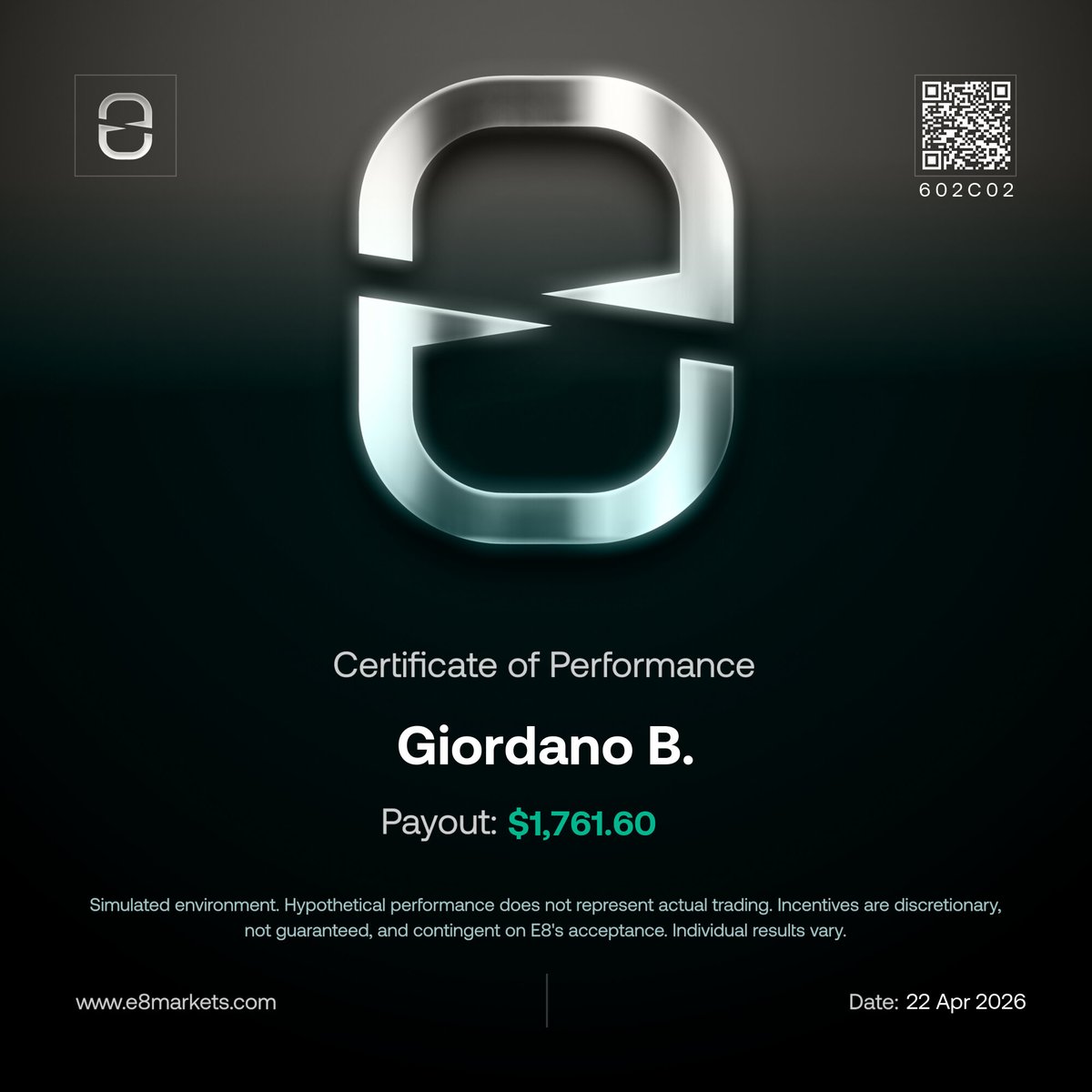 E8 Payouts tweet media