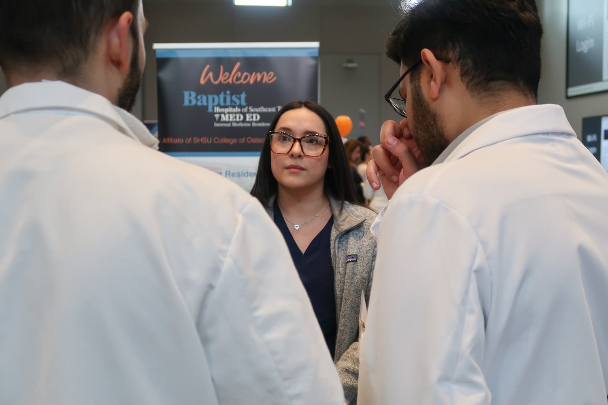 shsucom's tweet photo. Hospital/Residency Day 🤝 Our students

SHSU-COM students connected with residency programs and hospitals across Texas and beyond—exploring training opportunities and future pathways in GME. https://t.co/pCNVa8c6Vb