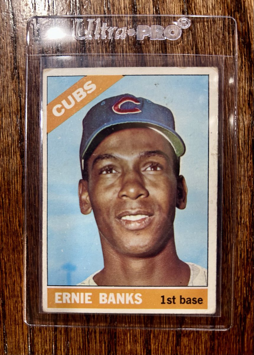 tlacko's tweet photo. @breakoutcards_ @a_pep11 1966 Ernie Banks $18 PWE https://t.co/DhT3QUOTHj