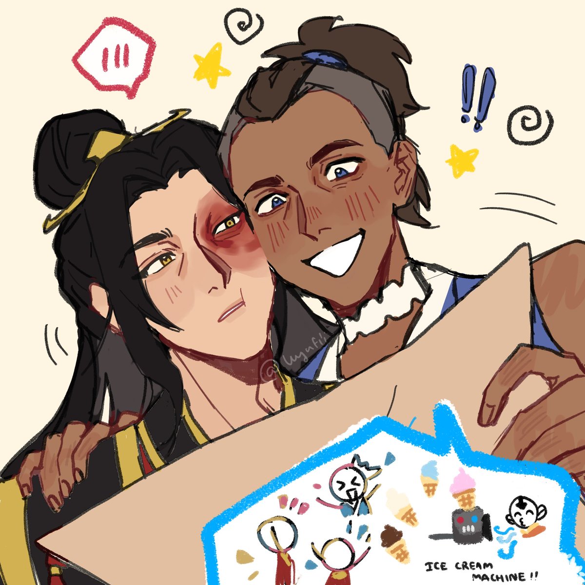uyufii's tweet photo. Looks like Sokka came up with a new invention 💡
#Zukka https://t.co/3s33L6oVWb
