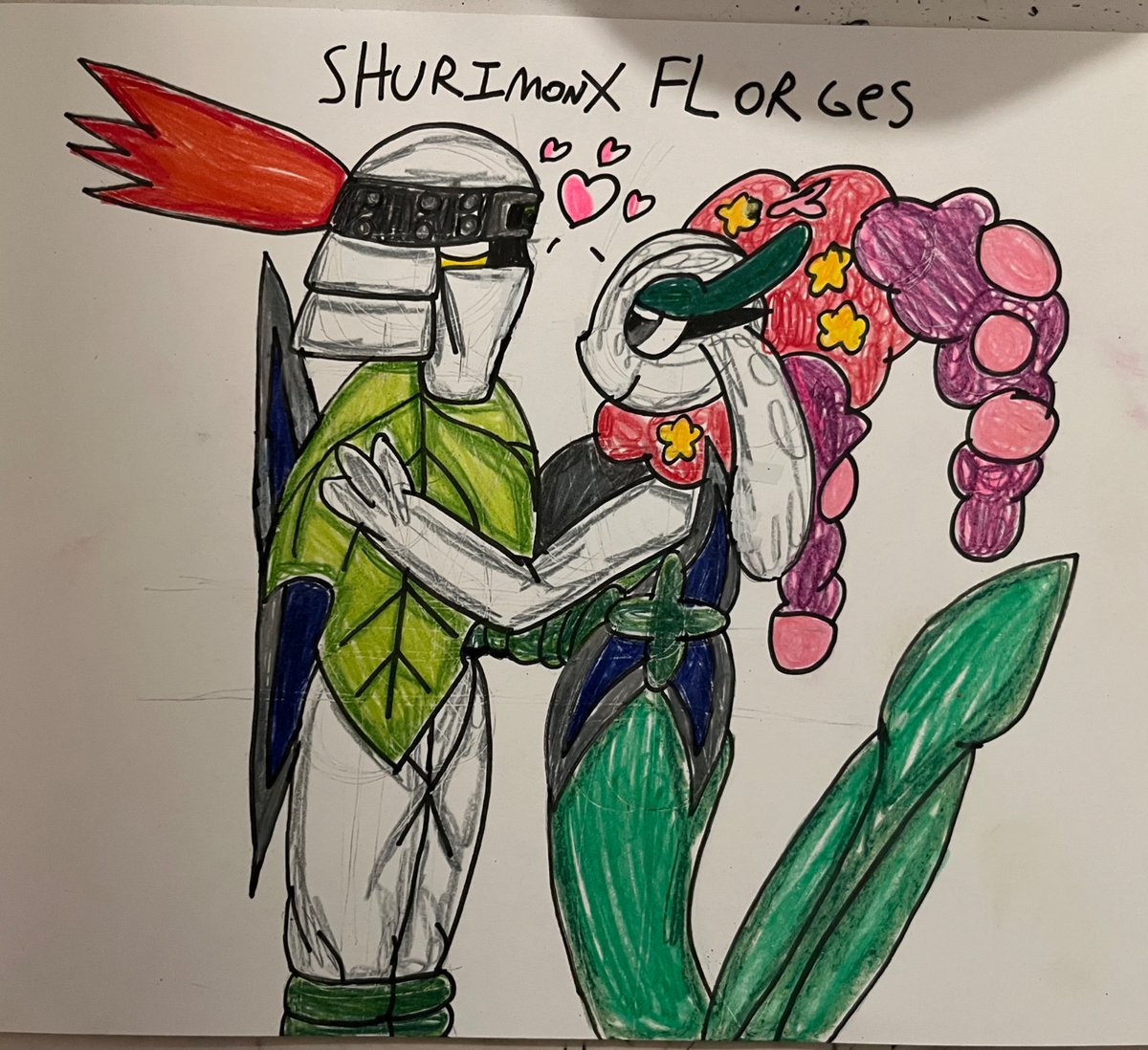 Plantman x Lilymon &amp; Shurimon x Florges for your timeline. #Megaman #Rockman #Digimon #Pokemon #Plantman #Lilymon #Shurimon #Florges #Crossoverart #Crossoverartwork #Pokemonart #Digimonart #Rockmanart #Megamanart #Crossovership #Animeart #Animeartwork
