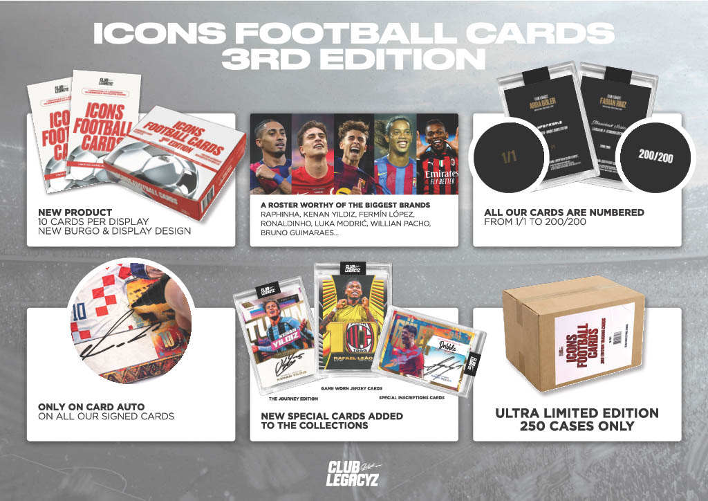 ⚽【2026 CLUB LEGACYZ ICONS 3RD】 クラブレガシー社サッカーカード