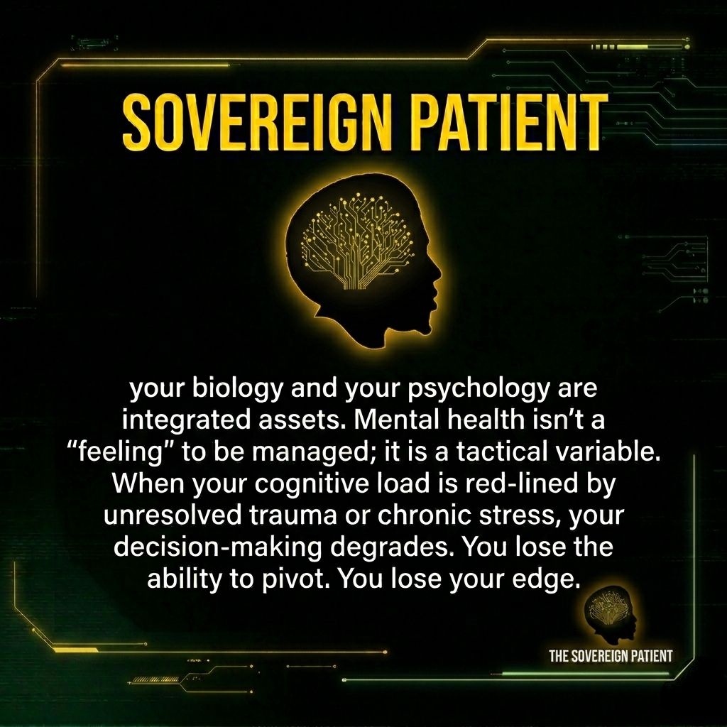 SovereignPBP's tweet photo. You are the CEO of your own health. You are the Commander of your own mind. Maintenance is not a sign of defect; it is a requirement of high-tempo operations 

#THESOVEREIGNPATIENT #BLACKMENTALHEALTH #BLACKMENSHEALTH #WALKBYFAITH #GODFIRST https://t.co/yQ5ioeEfPt