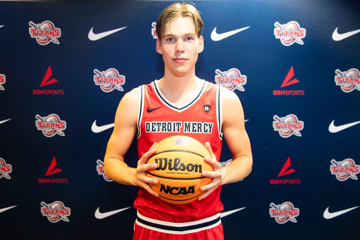 CGLSports's tweet photo. CGL Agency x Entirely Media

6’7 sharpshooter Elias Palsson (40% 3PT) is headed to Detroit Mercy 🔴⚔️

Elite scorer + high IQ + downhill ability joins a program on the rise under Coach Montgomery 📈

Big addition. Big trajectory 

#TransferPortal  #EntirelyMedia #DetroitMercy https://t.co/6nb0DS9Kzo