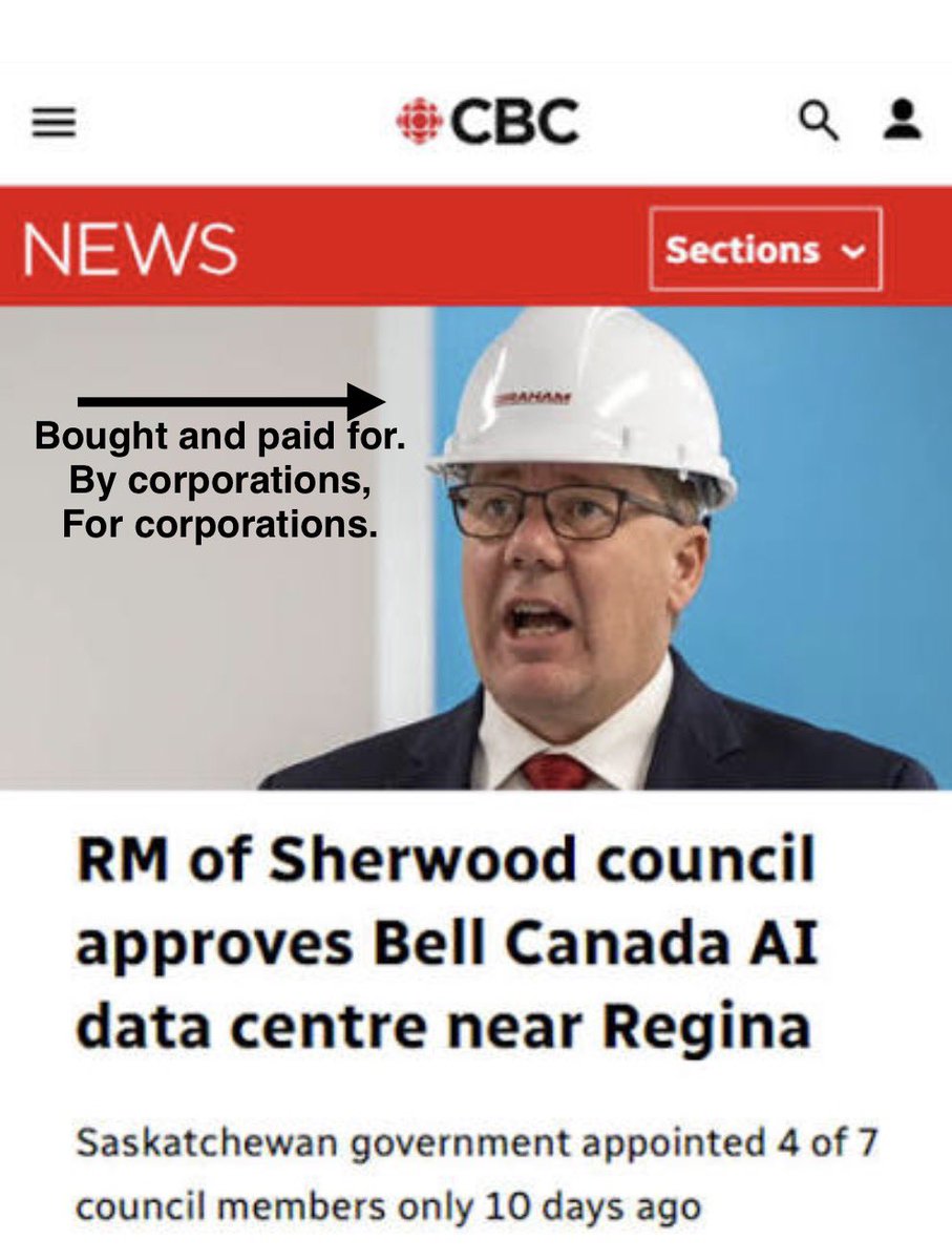 LHubich's tweet image. Welcome to the corporatocracy.  #skpoli