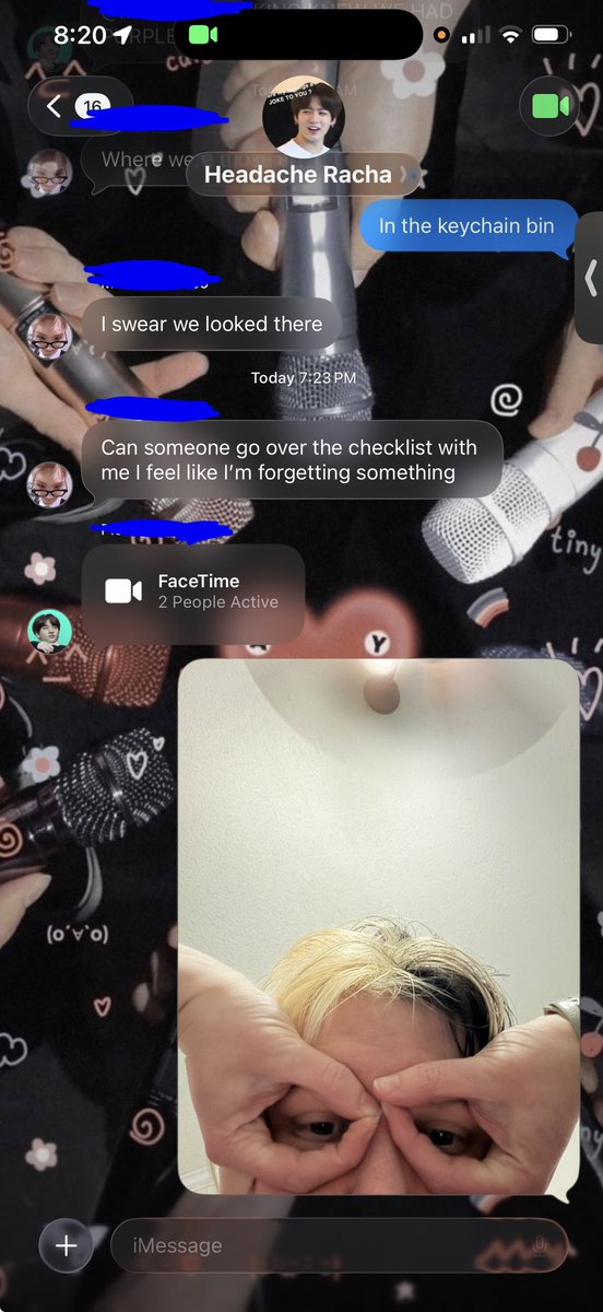 chat asked for help looking for something over FaceTime and i had to put my glasses on to help cause what else am I supposed to do