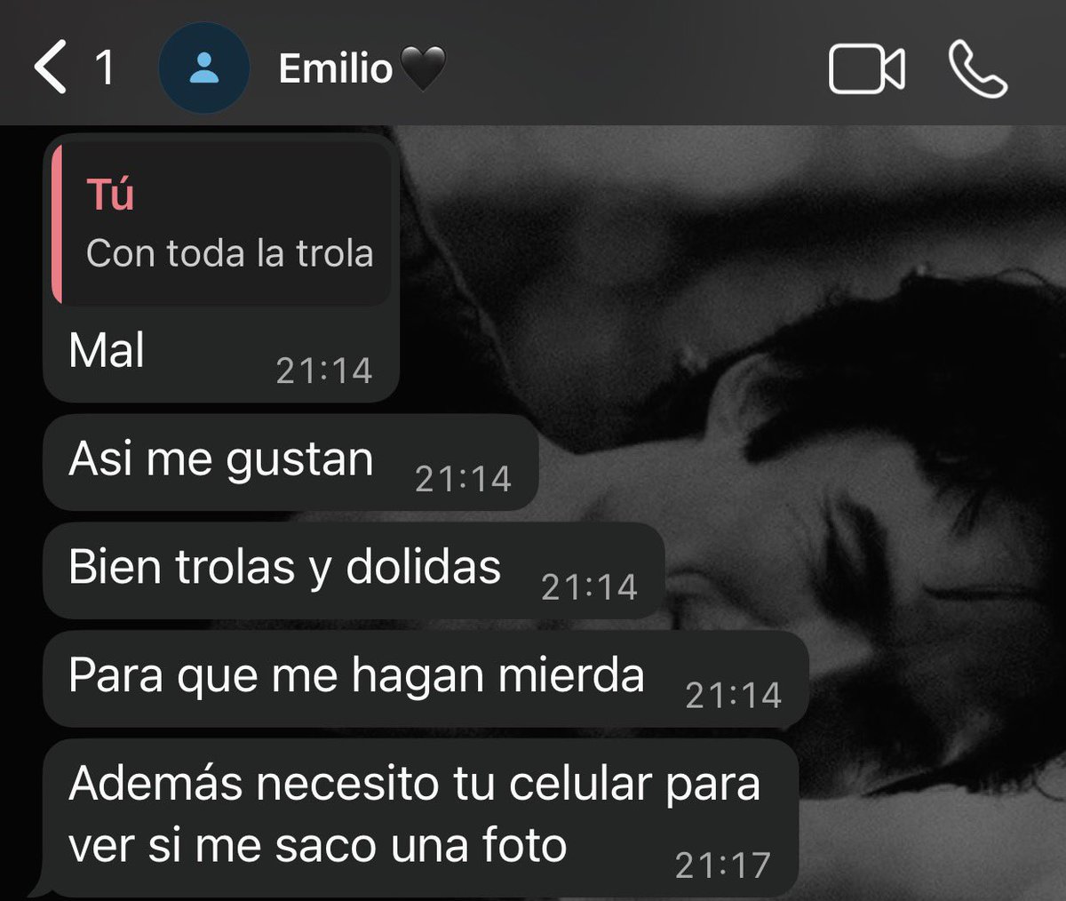 Este pibe es muy random, ya no lo aguanto