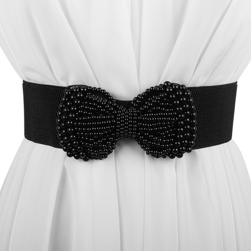 Best_Fashion_AU's tweet image. Faux Pearl Bowknot Stretch Belt Women Snap Button Wide Elastic Bow Waist Belts Selle... - ebay.com.au/itm/1171573762… #bargain #style
