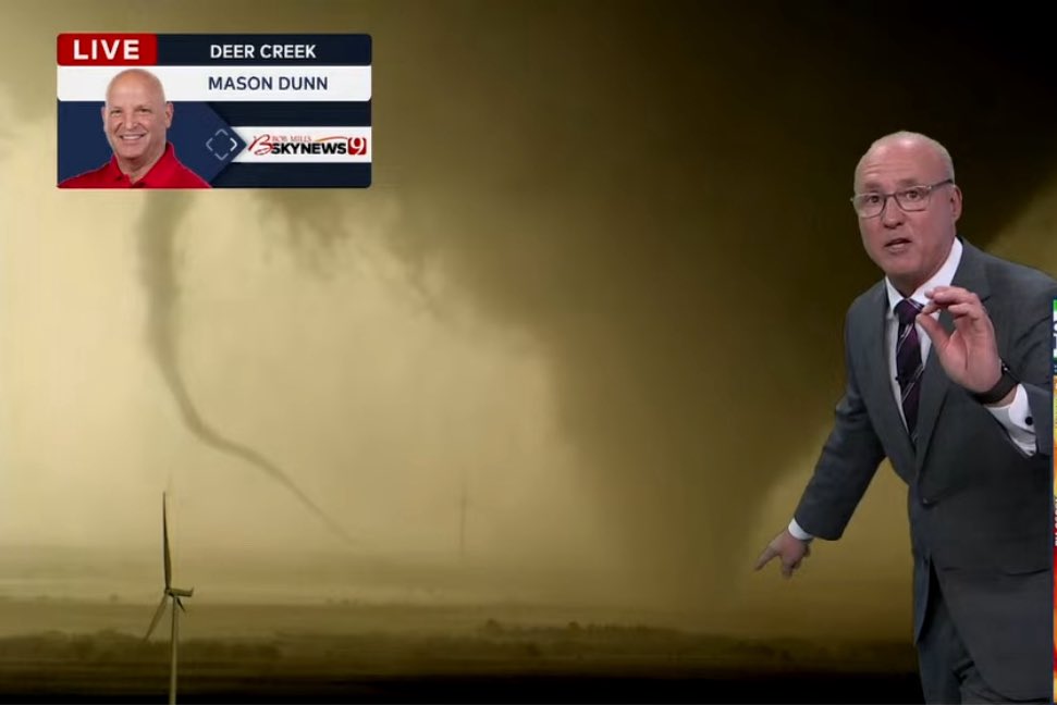 Chasers on this storm and Mason Dunn caught the TOTY so far earlier