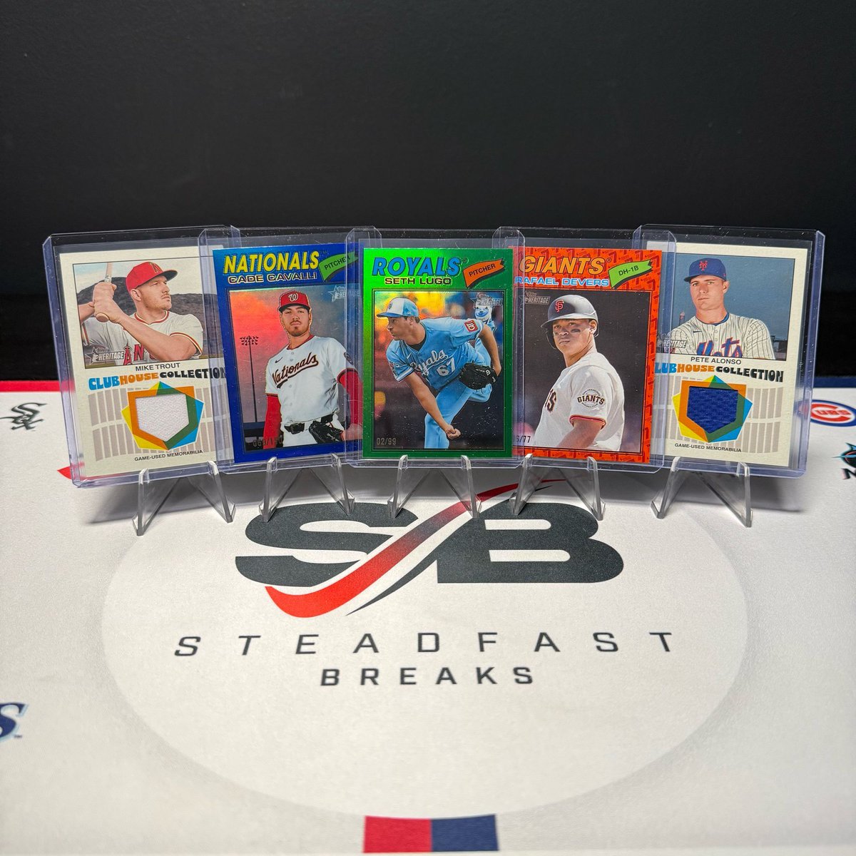 steadfastbreaks's tweet photo. Heritage continues to be a tough pull for autos but we did hit three numbered cards which was a nice surprise! #monstermashmondays #steadfastbreaks https://t.co/SRYnuN9079