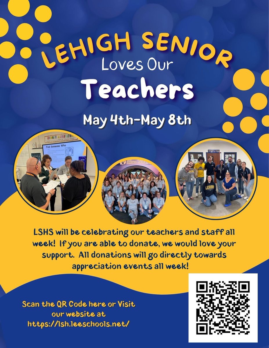 lehighsenior's tweet photo. We ♥️ teachers!  Please help us spoil them for Teacher Appreciation Week.  🙏 https://t.co/0KKXjY4JcU