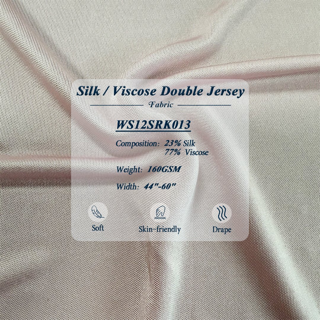 mansphil_silk's tweet image. Silk / Viscose Double Jersey
23%Silk+77%Viscose
📏Weight: 160GSM | Width: 44"-60"
👗Ideal for blouses, dresses, loungewear, and elevated basics
👉DM now for more details
📧freda@sailis.cn
📞+86 13812712101
🌐6asilk.com
#Silk #Jersey #Fabric #Kniteed #ClothingDesign