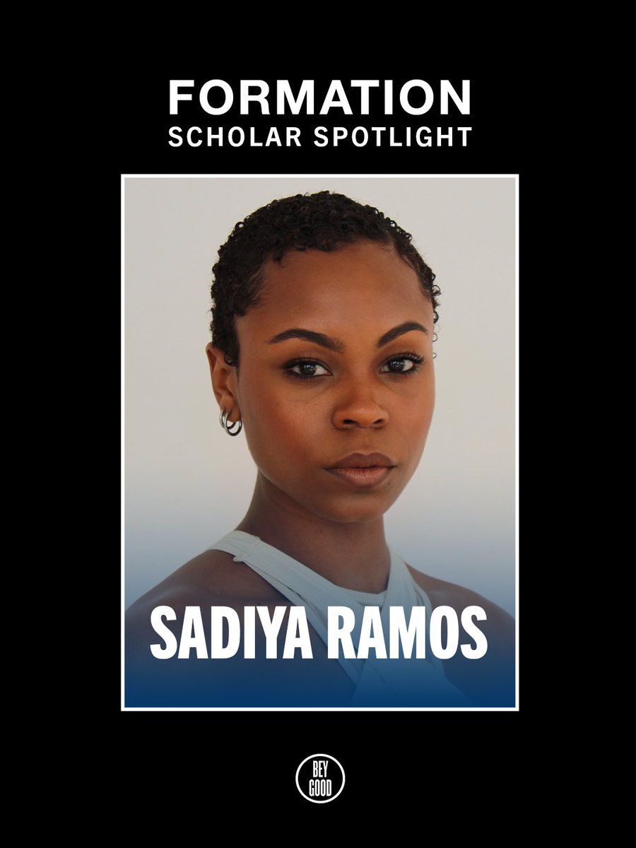 BeyGood's tweet image. Meet Sadiya Ramos, a Formation Scholar and Brooklyn-based dancer using her artistry to drive impact. From expanding the boundaries of ballet to leading community-centered initiatives, her work reflects her commitment to doing GOOD in the world.🍋
#LEMONADE
