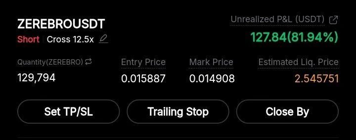 Pr0fitconscious's tweet image. $ZEREBRO 
ALL TP HIT BACK TO BACK PRINTING $

Win win win only win you can only find these kind of signals only here don't repent on your fate join me now at lowest price and trade you will make huge #Profit