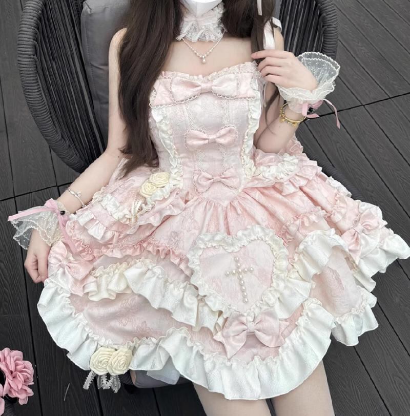 全2カラー 種類が選べるビジュー付きワンピース💖