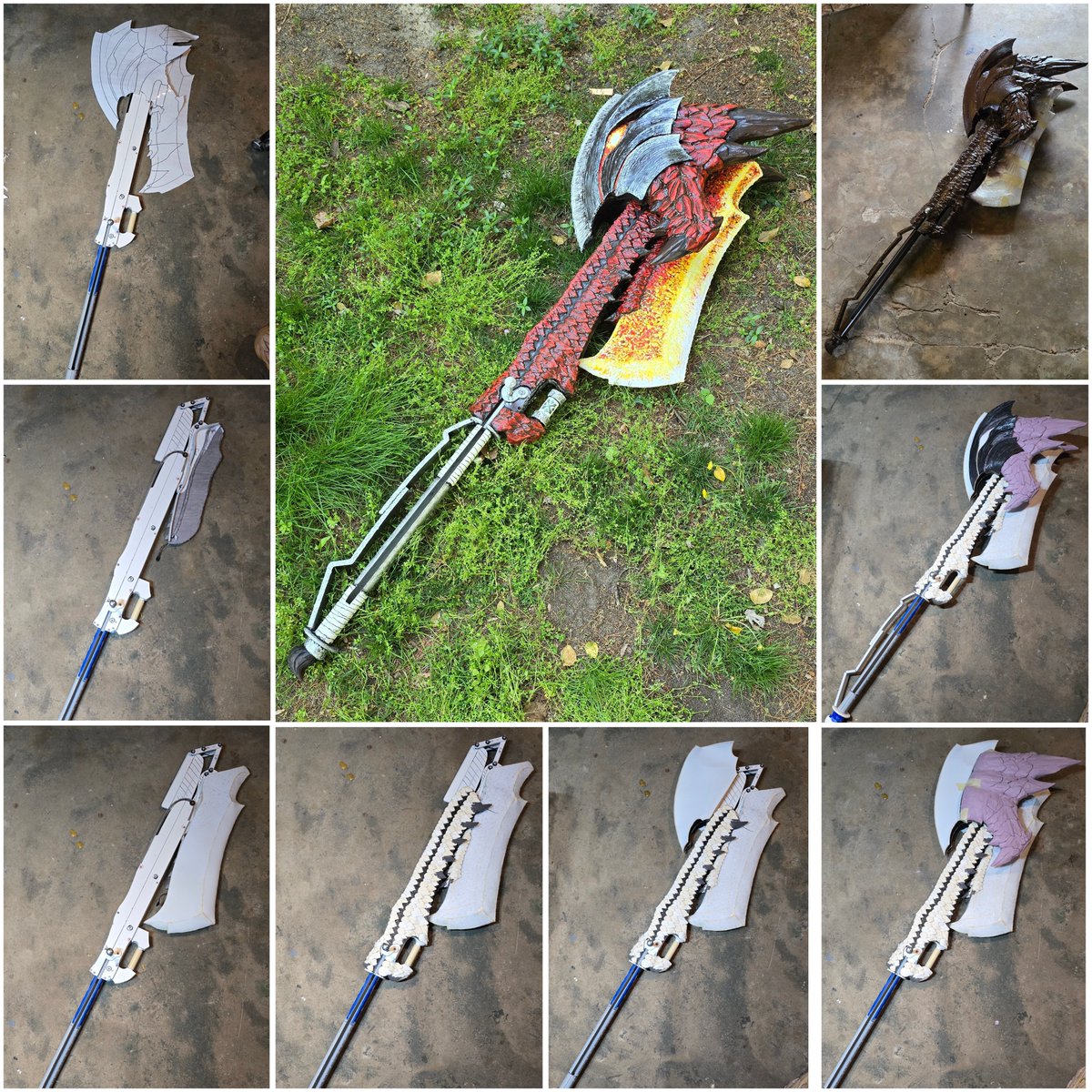 thecraftlocust's tweet photo. Here's a little summary of the build process. I'll be posting a detailed version on IG probably tomorrow.
#rathscension #swaxe #switchaxe #MonsterHunter #monsterhuntercosplay #モンハン #モンハンコスプレ https://t.co/YlQ3XdzYtj