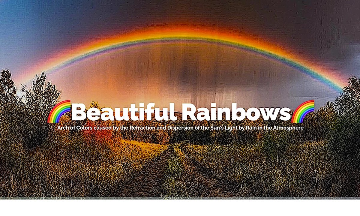 IinspiringU's tweet photo. .
โค๏ธ ๐ ๐ https://t.co/OxvZhafe11 ๐ ๐ โค๏ธ
A rainbow is a multicolored arc made by light striking water droplets and is a universal symbol of hope, love, happiness, and acceptance
โญ ๐ฆ ๐
https://t.co/92DBzPDT6D ๐
๐ฆ โญ
#BeautifulRainbows #SymbolOfHope https://t.co/30zeyvBbzj