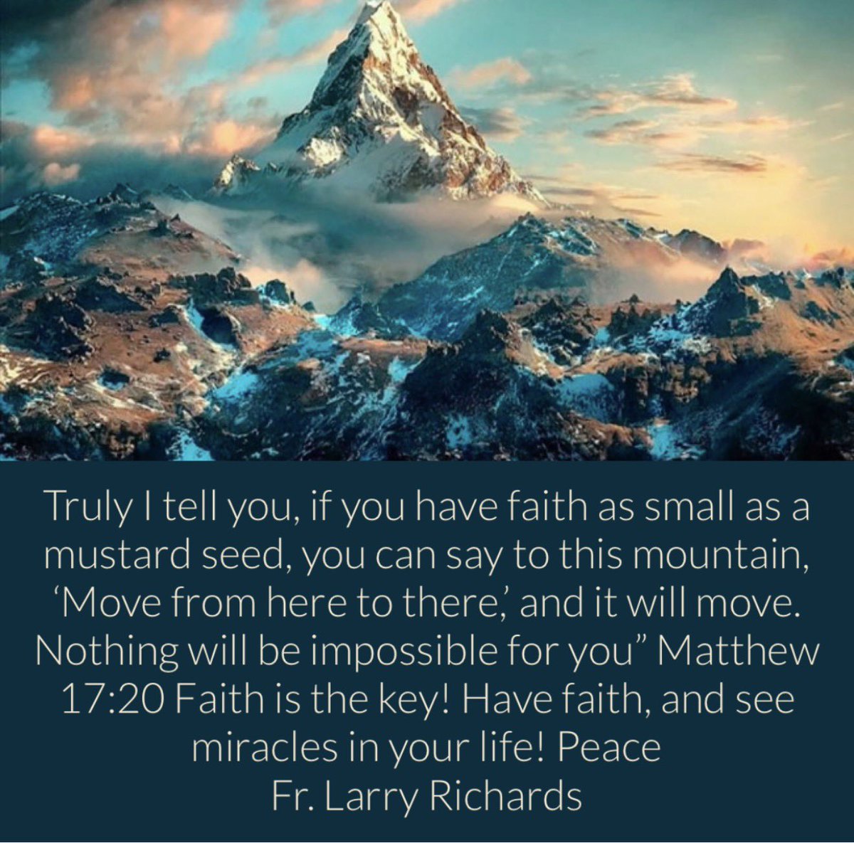 Fr. Larry Richards (@frlarryrichards) on Twitter photo 