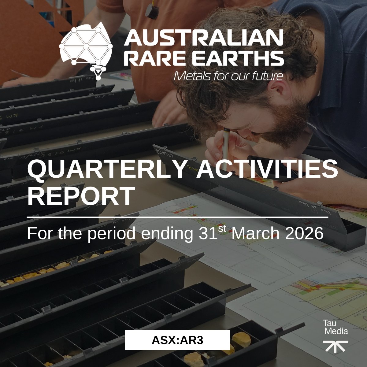 AR3Limited's tweet photo. @AR3Limited  (ASX: #AR3) has released its March 2026 Quarterly Activities Report, highlighting continued progress at the Koppamurra Rare Earths Project and advancement across its broader critical minerals portfolio.

https://t.co/I7tbbzPOLH https://t.co/oV7qGZzdPR
