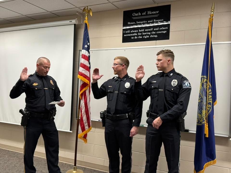 KearneyPolice's tweet photo. Please join us in congratulating Officer Josh Goodbrake and Officer Ethan Mroczek on their graduation today from the Nebraska Law Enforcement Training Center’s 222nd Basic Training Session!

After 16 weeks and 626 hours of intensive training, both officers reached this important milestone surrounded by family, friends, and classmates.

Special thanks to our training staff, mentors, and the dedicated team at NLETC for their guidance and support.

Welcome to the team! #JoinKPD