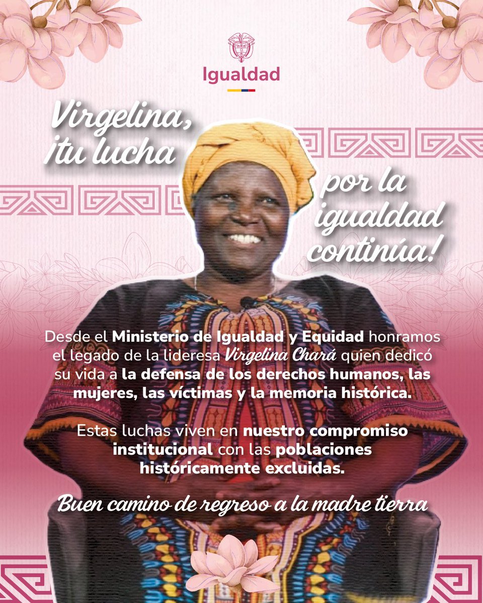 Ministerio de Igualdad y Equidad de Colombia tweet media
