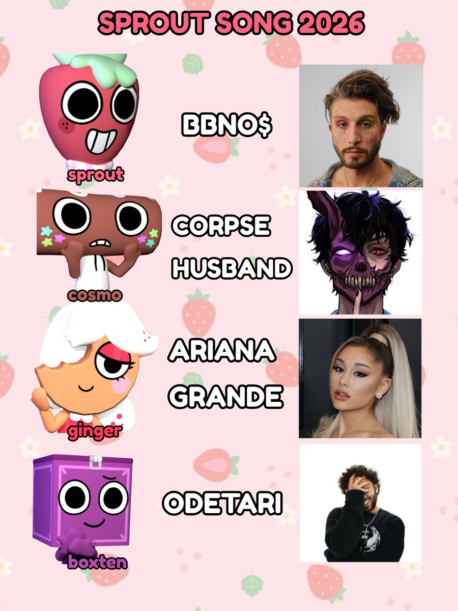 🚨 Sprout's Song "Baby No Tapes 📼" singers revealed!