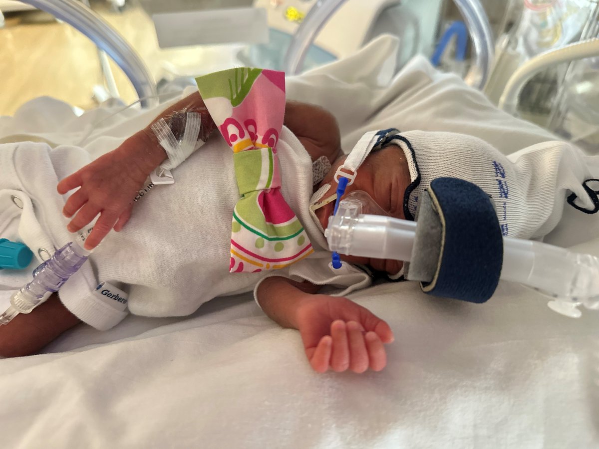 cchosp's tweet photo. Our NICU came together to celebrate “Lilly Day for Loretta”. 

In honor of a beloved co-worker we lost too soon, we carry on Loretta’s tradition each year on her birthday by filling the unit with the things she loved most—babies, family, the color blue, and @LillyPulitzer. https://t.co/4x3ByZM49O