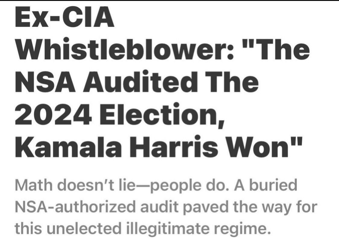 dianeeldredge99's tweet image. That is the answer! 
Investigate the Fraud that took place in the #2024Election! 
Trump did NOT win! 
ElonMusk rigged the vote tabulating machines… especially in the Swing State!
Stop this Madness &amp;amp; 
#RemoveTrump 
#KamalaHarris is the Real President