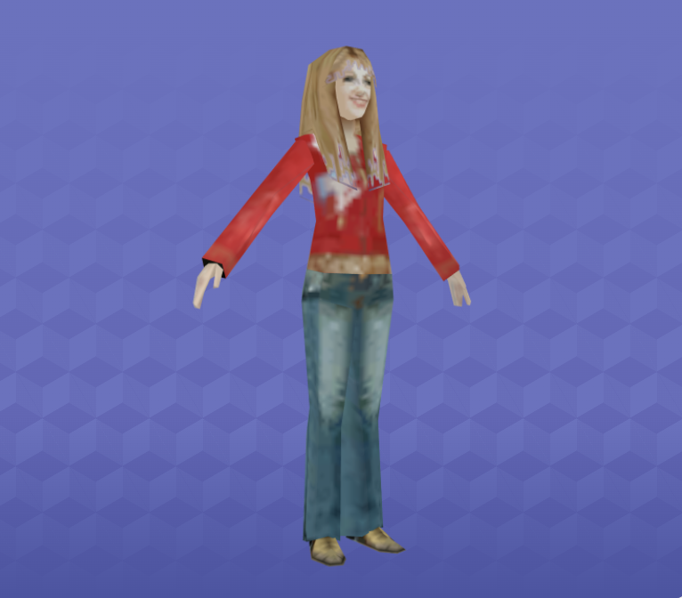 models_monday's tweet photo. this Monday's model is Hannah Montana (Low Poly) from Hanna Montana: Popstar Exclusive (Unreleased) for Nintendo DS

uploaded by Conboiii

https://t.co/qHdAVWcDdB https://t.co/P8ji3ufXSl